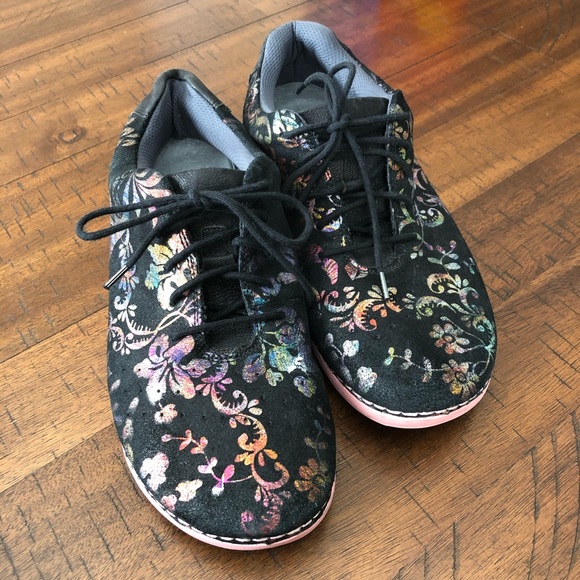 Alegria Shoes - Alegria metallic floral print sneakers